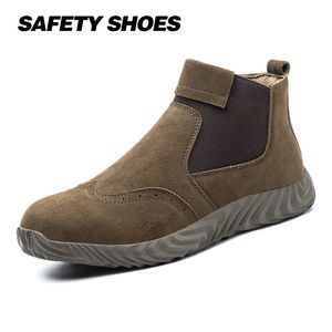 Shoes Men Steel Safety Work Toe Anti-smashing Wear Roof Light Mens Comfortable Puncture-proof Nail Penetration Resistance Security Man Shoes Factory Item 552 400 s