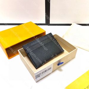 Mens Leather Card Holder Designer Cards Wallet Classic Letter Men Coin Purse High Quality Mini Cardholder Christmas Gift With Box