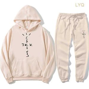 Erkek Hoodies Sweatshirts 2022 Hip Hop Kaktüs Jack Swag Baskı Komik Kadınlar Erkekler Kapşonlu Sweatshirt Sıradan Pullover +Pantolon 2J9D