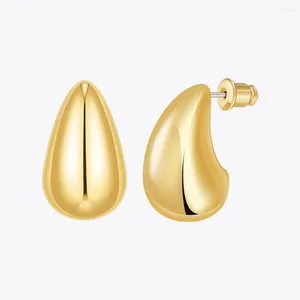 Brincos enfashion aretes de mujer mini brilhante para mulheres cor dourada aço inoxidável em brincos moda simples jóias 1468