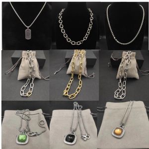 925 Sterling Silber Herz Anhänger Designer Halskette für Frauen Männer Beliebt in Europa Amerika Paare Retro Madison Kette Gold Party Schmuck Geschenke EW77