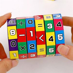 Novo cubo mágico matemática brinquedo slide quebra-cabeças aprendizagem e brinquedos educativos crianças matemática números puzzle jogo presentes321o