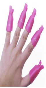 50 Pçs / lote Nail Art Removedor Gel Polish Soakers UV Nail Degreaser Polish Wrap Tool Reutilizável Unhas Soak Off Cap Clip Manicure Tool7961120