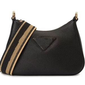 Hobo Cross Body Bag Women Armpit Handbags Purse Fashion Cowhide Genuine Leather Two Strap Classic Letters Hardware Plain Shoulder Bags Zipper Closure