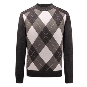 Novas camisolas masculinas outono inverno malha pulôveres de algodão masculino clássico marca homme roupas magro moletom casual moda suéteres 756492195