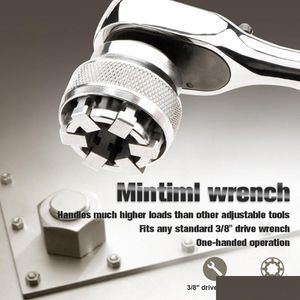 Elektrisk skiftnyckel MTI-Funktion Adaptiv All-Fitting MTI Drill Attachment Socket Chromium Molybden Steel Hand Tools Y200323 Drop Delive DHM9I