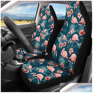 Чехлы на автомобильные сиденья Ers Flamingo Er Set Bench Front Back Drop Доставка Автомобили Мотоциклы Аксессуары для интерьера Otwfa