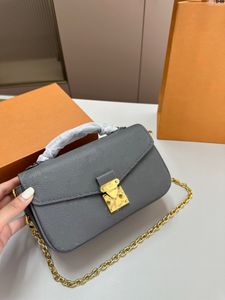 2024 Mini Messenger Bag Metis Women Fashion Zakupy Torby na ramię torebka Torebka Oryginalna skórzana klapa łańcuchowa torby na zewnątrz Crossbody Portfel Tote Designer Tourse