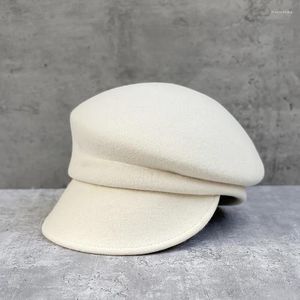 Visiere Cappelli invernali moda vintage in lana per donna 2023