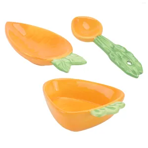 Set di stoviglie 3 pezzi Piatti giapponesi Ciotola per la pasta Ciotole Vassoio per spuntini Bambini Noodle in ceramica Contenitori per bambini Stoviglie di riso Cartone animato