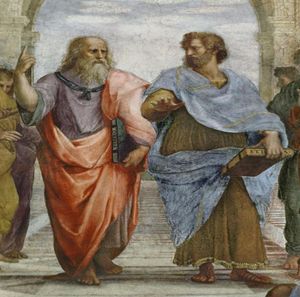 Aristotle ve Plato resimleri sanat filmi baskı ipek poster ev duvar dekor 60x90cm8147139