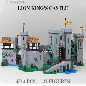 Блоки блоки в складе 4514 ПК Lion King Castle Compatible 10305 85666 Строительные блоки Bricks Education Kids Рождественский день рождения подарки Toy T231123