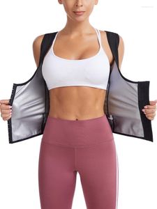 Shaper da donna CHENYE Vita Trainer Zip Sauna Camicia Palestra Abiti dimagranti Perdita di peso Canotte per il sudore Body Shaper Gilet fitness con gancio a 3 file