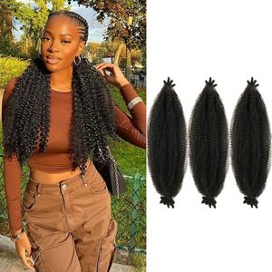Marley Twist Braiding Hair 16 inches Synthetic Springy Afro Twist Hair Extensions Soft Locs Crochet Hair Synthetic Spring Twist Hair