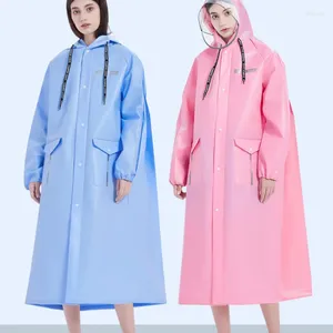 Raincoats Fashion Women Waterproof Raincoat Adult Rainstorm Proof Single Plastic Bicycle Outdoor Hiking Regenponcho Rain Gear