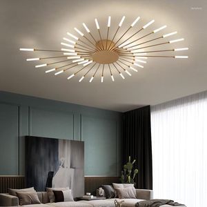 Lampadari Luci Soffitto moderno a LED per soggiorno Novità Fuochi d'artificio Modellazione Illuminazione Lampade domestiche nordiche Apparecchi per camera da letto