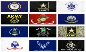 Bandeira do Exército dos EUA USMC 13 estilos Direto da fábrica atacado 3x5Fts 90x150cm Caveira Gadsden Camo Bandeira do Exército dos Fuzileiros Navais dos EUA WWA1249841392