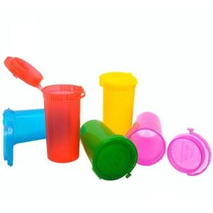 Bottiglie da imballaggio all'ingrosso 30 Dram Vuoto Spremere Pop Top Bottiglia Scatola per erbe secche Plastica acrilica Stroage Stash Jar Custodia Contenitore di plastica Dhzvy