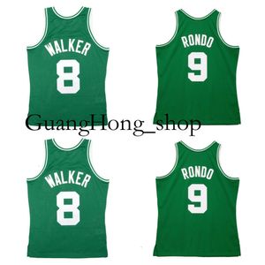 S GH Antoine Walker 2000-01 Celtices Basketball Jersey Bostons Ron Rondo 2007-08 Mitch i Ness Shotback Jerseys Green Size S-XXXL