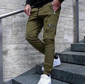 Neue männer Hosen Mode Multi Tasche Fracht Street Hip Hop Elastische Taille Harem Knöchel Länge Hosen Baggy Für Mann