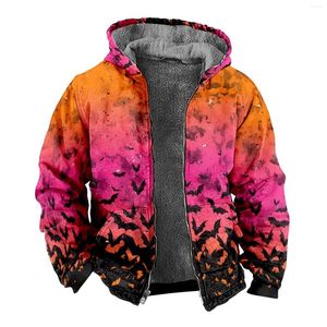 Erkek Hoodies Hafif Hoodie Erkek Sonbahar ve Kış Kapüşonlu Cadılar Bayramı Polar Düz Yüzlü Ceket Fermuarı Uzun Kollu Çok Glitter Terlik