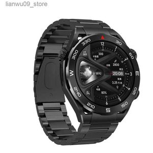 Wristwatches Smart Watch SK4 Ultimate BT Call Short Video Control Wireless Charging NFC Men Business Stainless Steel Sport Fitness TrackerQ231123