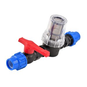 Watering Equipments 25mm 32mm Watering Tube Irrigation Filter 40/80/100/200 Mesh Filter Joint Garden Irrigation System Tube Connector Strainer 231122