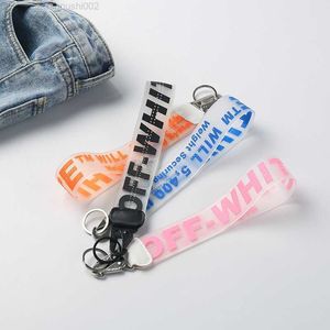 Offs Jelly Offswhite Letter 인쇄 전기 도금 원본 배낭 w 남성과 여성을위한 펜던트 재고 MW9Z 7FK8