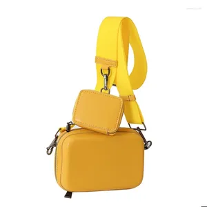 Evening Bags Mini Shoulder Crossbody Bag 2023 Square Composite PU Faux Leather Texture Unisex Trend All-match Zipper Vintage Solid Color