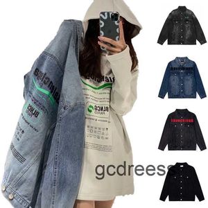 Winter jacket women Men's Winter Jacket Paris Designer Women's Jacket Fashion Couple Parker Clothing Blue Denim Jacket Varsity jacket men