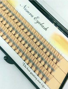 10 conjuntos de cabelo c lash nó flares naturais individuais cílios postiços ferramentas de extensão de cílios postiços 8 10 12mm ship3070763