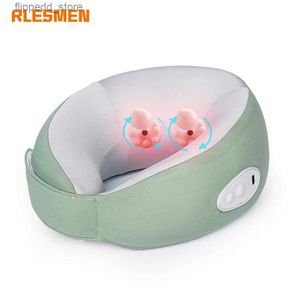 マッサージネックピローズRLESMEN ELECTRING TRAVEL PILLOW NECK MASSAGER 38加熱U字型マッサージ枕リラックス頸椎疼痛緩和ヘルスケアQ231123