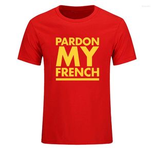 T-shirts pour hommes Summer DJ Snake Man T-Shirt Skate Funny Rapper Hip Pardon My French Men Pattern Streetwear