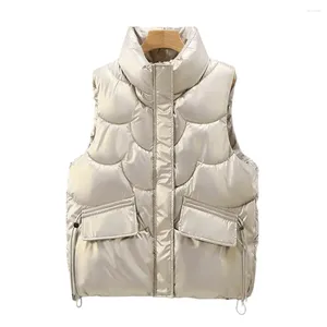 Gilet da donna Protezione termica del collo Superficie liscia Gilet invernale da donna Abbigliamento femminile