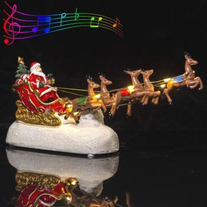 サンタのそりとトナカイの品揃え -  LEDライトアップ付きのクリスマストナカイ車