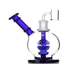 Hookahs dab riggar Heady Glass Bong Water Pipe Feb Eggfilter 68 tum 188 mm fog med kvarts banger5940449