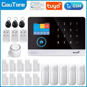 Other Home Garden GauTone PG103 Alarm System for Burglar Security 43Hz WiFi GSM Wireless Tuya Smart House App Control 231122