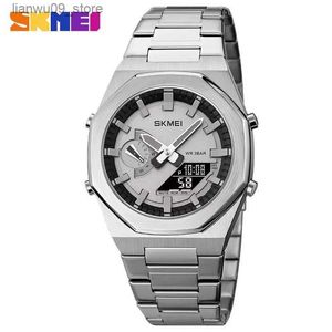 Wristwatches Skmei Fashion الأعمال غير الرسمية الكوارتز مشاهدة 1816 تاريخ الضوء المقاوم للماء wristwatch Relogio Masculino Mens Sports Watchq231123