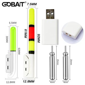 Balıkçılık Aksesuarları Hafif Çubuk Çubuk LED CR425 3 6V Lityum Pil USB Şarj Kiti Pesca Aracı Aydınlık Mücadele Gece Parlak Escent Lamba 231123