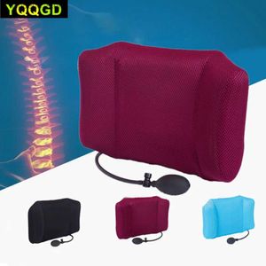 Massaging Neck Pillowws 1Pcs Portable Inflatable Lumbar Support Lower Back Cushion Pillow - for Office Chair and Car Sciatic Nerve Pain Relief Q231123