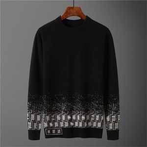 New men's designer fashion sweater plus cashmere fall/winter hoodie Casual crew-neck long sleeve sweater Asian size M-3XL