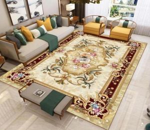 Europeisk stil persisk konstområde matta för vardagsrum nonslip kök matta sovrum golvmatta utomhusstall matta heminredning513159371055193