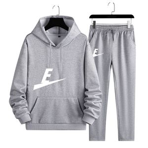 Spring and Autumn New Leisure Sports Set Men's Fashion Edition Hooded Two Piece Student Youth Fashion Brand Sweater Set