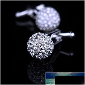 Cuff Links Kflk Jewelry Brand Crystal Fashion Link Button High Quality Shirt Cufflink For Mens Luxury Wedding Guestsfactory Price Ex Dhzwj