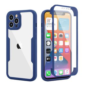 360 iPhone 15 14 için tam kapak telefon kutuları 11 12 13 PRO Max Xs XS Yumuşak Ön Koruyucu Geri Şok geçirmez Samsung Galaxy S23FE A02 A21S A03S A22 A52 A72 A12 KASAL