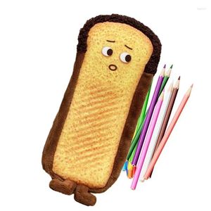 Astuccio per pane e matite Cartone animato per cani Porta toast Simulazione Borse a tema cibo reale Novità portatile Kawaii