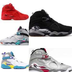 Retro Womens Mens 8 Shoes OVO Taxi Paprika Playoff Bugs Bunny Take Flight Chrome White Aqua Cool Grey Reflections Of A Champion 3 Peat 8s Sneaker US 4Y-13