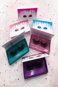 Eye lashes box eyelash packaging box lash boxes custom your 3D mink eyelashes extension strip square magnet case empty8421542