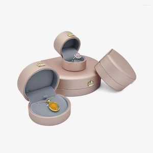 Jewelry Pouches Watch Oganizer Pendant Box Package Storage Ring Case Crown Buckle Bracelet Semicircular Snap