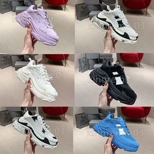 Designer Fritidsskor Triple S Sneakers The Hacker Project Fritidsskor Kvinnor Män Rhyton Sneaker Mode Plattform Trainers Flerfärgstryck Old Dad Shoe With Box